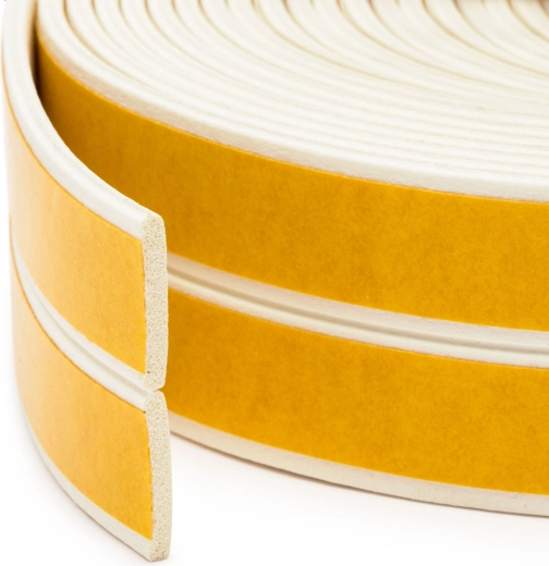 Self-adhesive insulating sealing tape for doors and windows