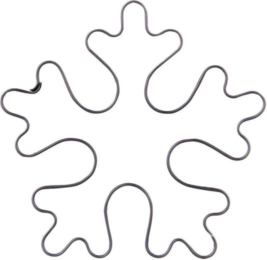 Stainless steel snowflake cookie cutter 6 cm