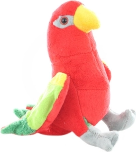 Plīša sarkanais lori 18 cm