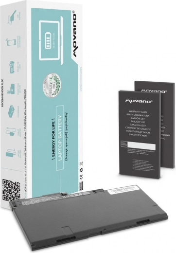 Movano CM03XL Battery for HP EliteBook 740, 750 and 840 G1/G2, 4400 mAh