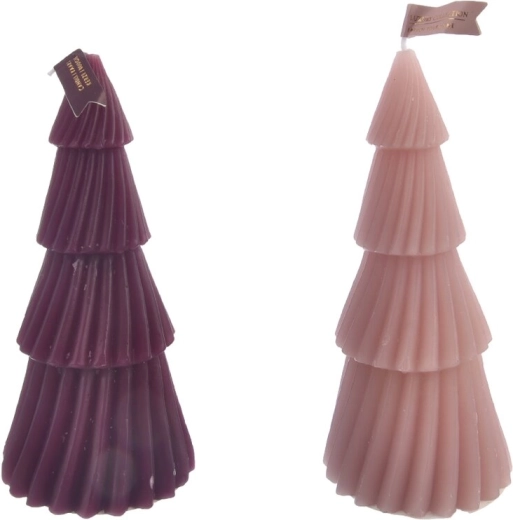 3D svece Ziemassvētku eglītes formā (2 varianti)