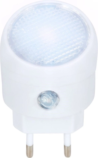 Night LED plug-in light with dusk sensor, white