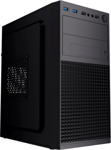 Datora korpuss Fornax K300 Micro-ATX, 2× USB 3.0 un 2× USB 2.0, melns