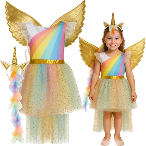 Kruzzel kids’ unicorn costume, 3 pieces (122–128 cm)