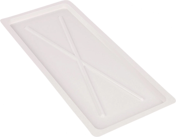 Metpol balta noteces paplāte 55 × 24 cm skapja žāvētājam 60 cm