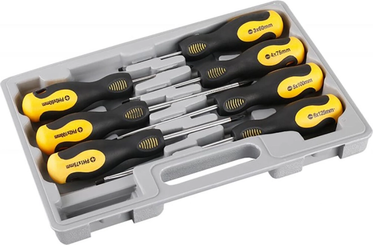 7-piece Screwdriver Set CrV with Magnetic Tip