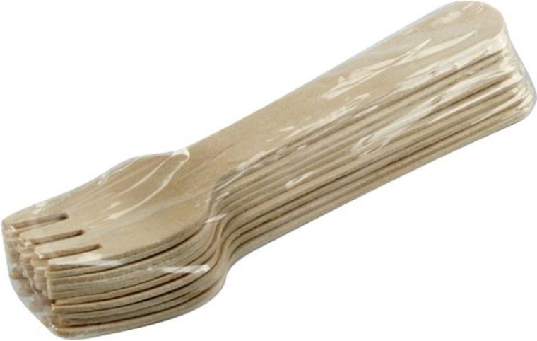 Vienreizlietojamās koka dakšiņas 160 mm (10 gab.)