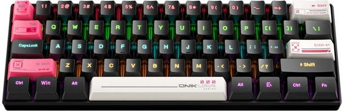 Spēļu tastatūra Onikuma G55 61 taustiņu RGB (melna)