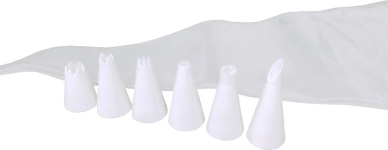 Cake and dessert decorating set with nozzles