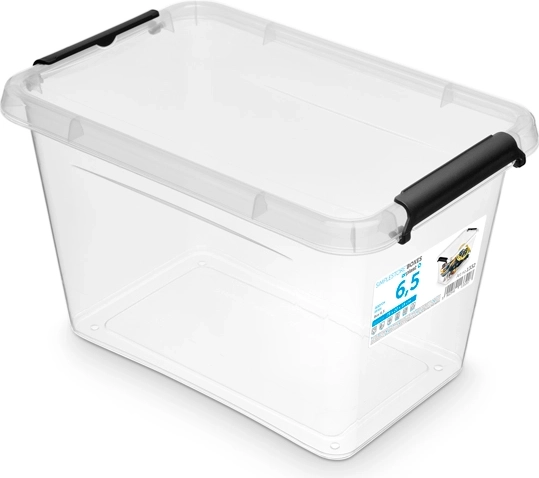 SimpleStore uzglabāšanas kaste ar vāku 6,5 l
