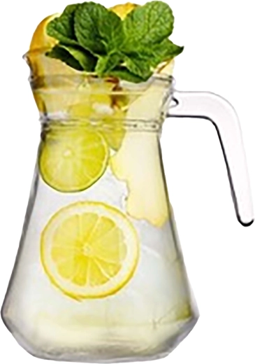 Glass ice bucket with tongs 1.3 l
