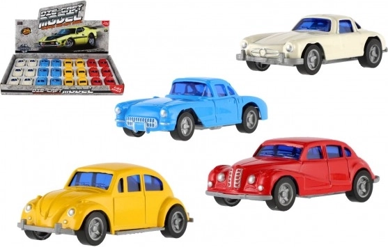 Mini auto ar atpakaļuzvilkšanas mehānismu