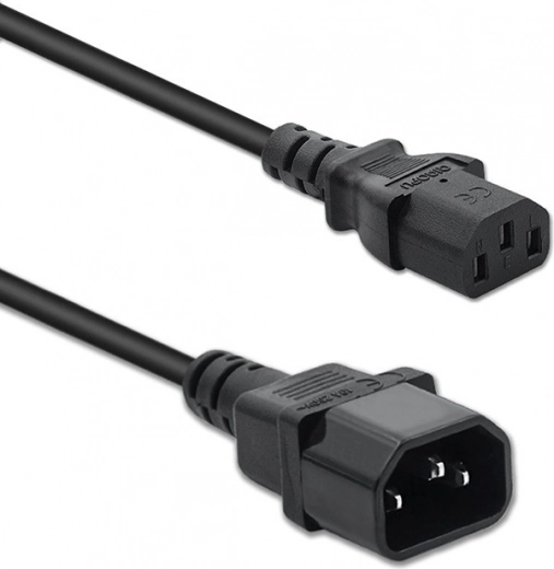 Power Cable for UPS IEC C13/C14 3×1.0 mm² 1.5 m