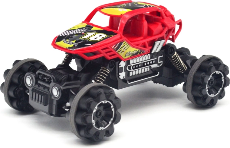 Ar tālvadības pulti vadāms apvidus automobilis OFF-ROAD, sarkans