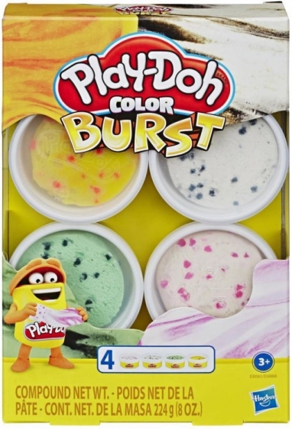 PlayDoh Color Burst saldējuma plastilīna komplekts