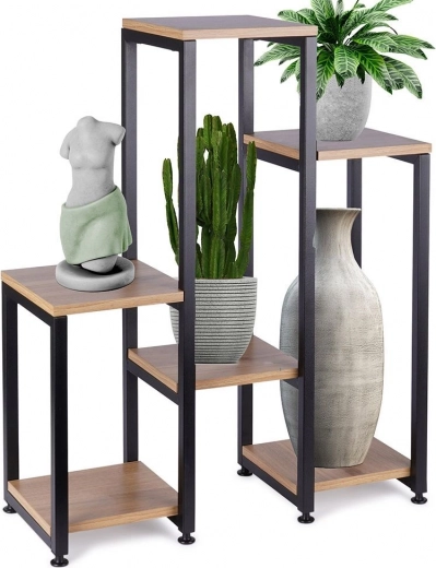 Metāla sešstāvīgs puķu statīvs 80 cm