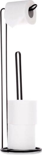 Metāla tualetes papīra statīvs, melns, 54 cm