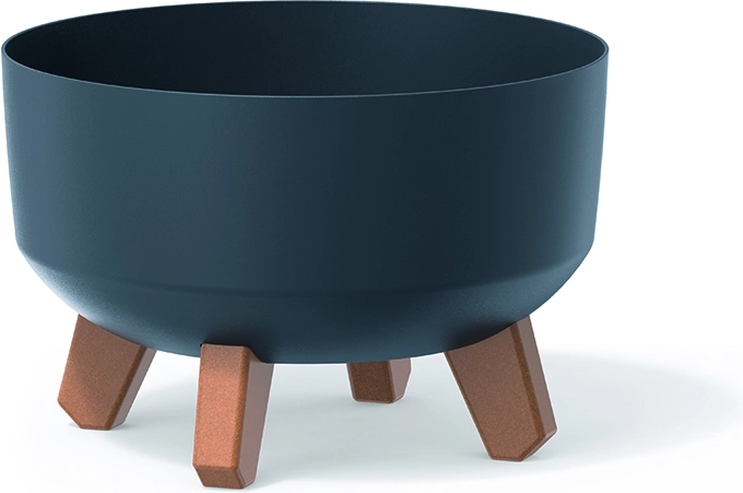 Puķu pods uz kājiņām Gracia Low 23,5 cm antracīts