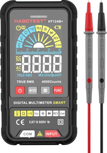Digitālais multimetrs Habotest HT124B+ ar True RMS un NCV