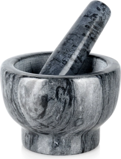 Granīta piesta ar stampu 13 cm – melna