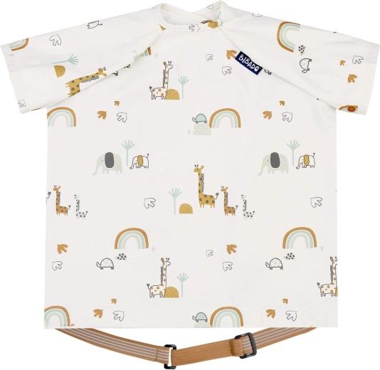 Bibado coverall bib with short sleeves Serengeti spaghetti