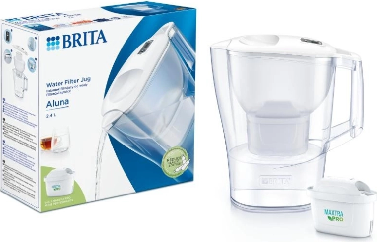 Filtrēšanas krūka BRITA Aluna 2,4 l + 1 MAXTRA PRO Pure Performance kasetne