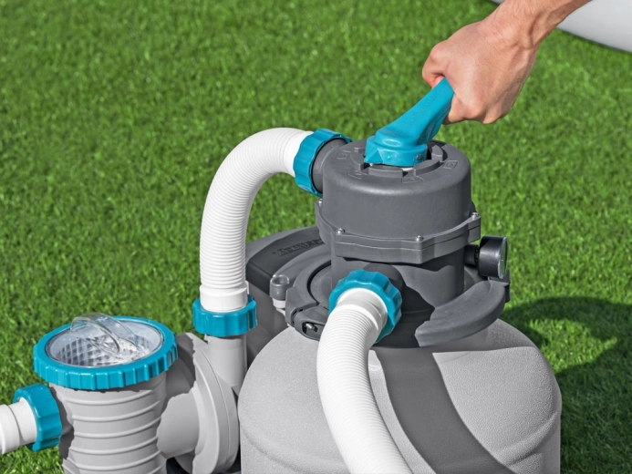 6 pozīciju vārsts un integrēts manometrs