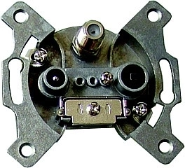 Solight end TV/R/SAT antenna outlet, 3 dB attenuation