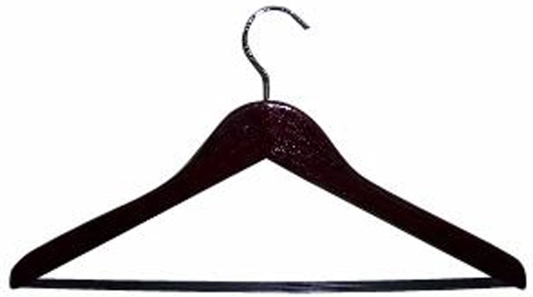 Wooden clothes hanger mahogany 44.5 × 23 × 1 cm