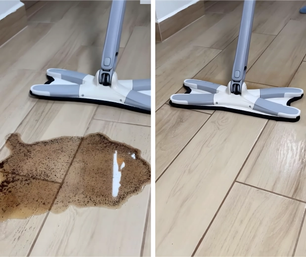Plašs pārklājums un elastīga rotējoša galva