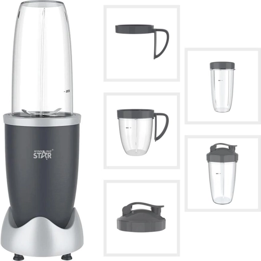 WinningStar multifunkcionālais blenderis, 900 W, ar 950 ml, 700 ml un 500 ml tvertnēm