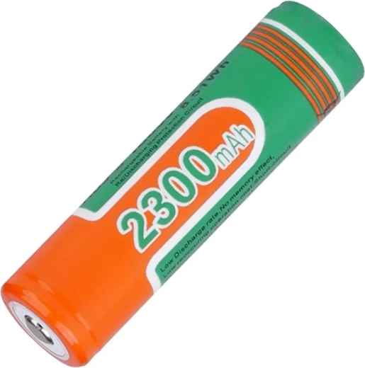 Superfire uzlādējamais akumulators Li-Ion 18650 2300 mAh ar PCB aizsardzību
