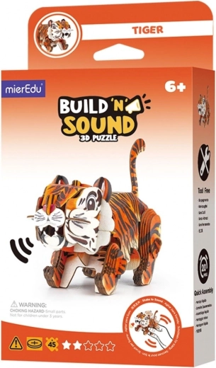 3D Puzzle MierEdu Build and Listen – Tiger