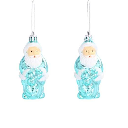 Christmas Ornaments Saint Nicholas with Gift Sack, Set of 2, 9 cm
