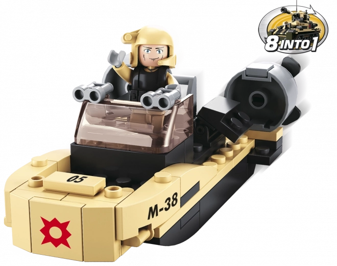 Sluban Army 8in1 uzbrukuma laiva – minikonstruktors