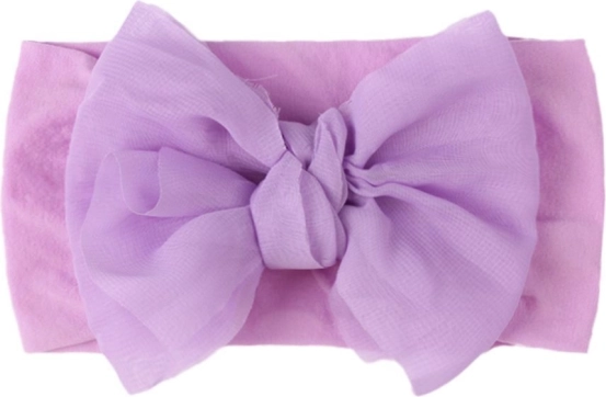 Bērnu galvas lente ar bantīti – violeta, plata