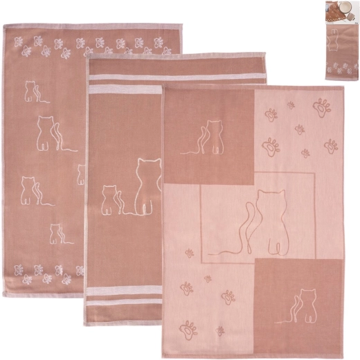 Egyptian Cotton Kitchen Towels Micka, 3 pcs