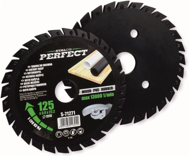 Rotācijas disks 125 × 3,0 × 22,2 mm leņķa slīpmašīnām STALCO