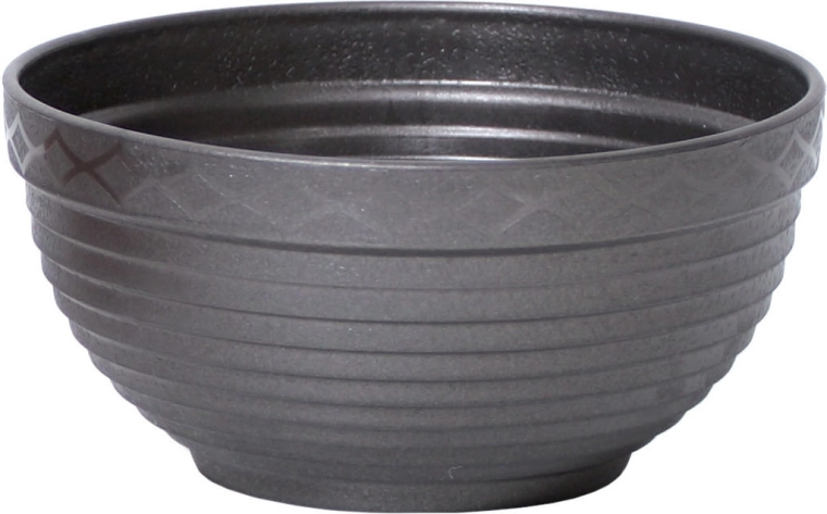 Plastmasas puķu bļoda 30 cm grafīta krāsā