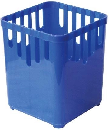 Kvadrātveida galda piederumu notecinātājs, 1 nodalījums, plastmasa, krāsu mikss