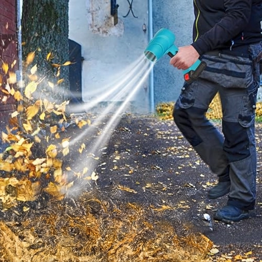 Jaudīga gaisa plūsma lapām un netīrumiem