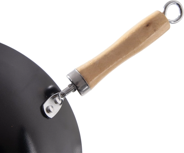 Wooden handle with hanging loop