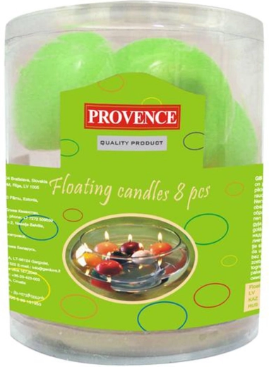 Floating candles light green 8 pcs