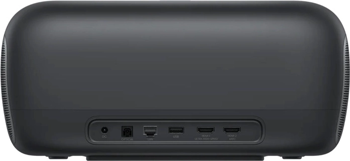 Powerful sound without external speakers and rich connectivity