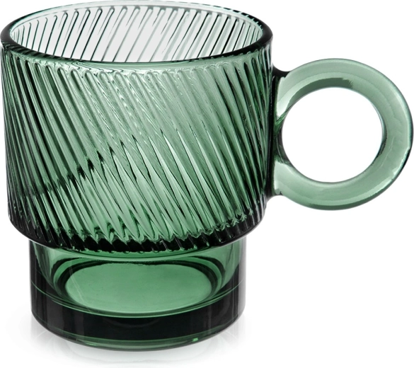 Zaļa stikla krūze VERDE 300 ml