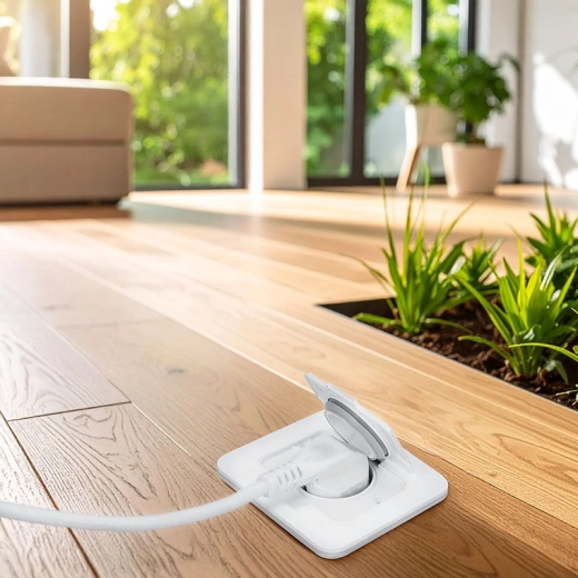 Clean look and flush floor installation