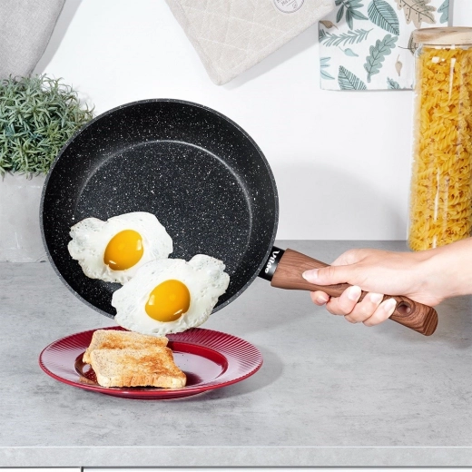 Non-stick granite surface for healthy cooking