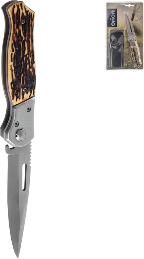 Spring-assisted folding knife Flick 9 cm, stainless/UH
