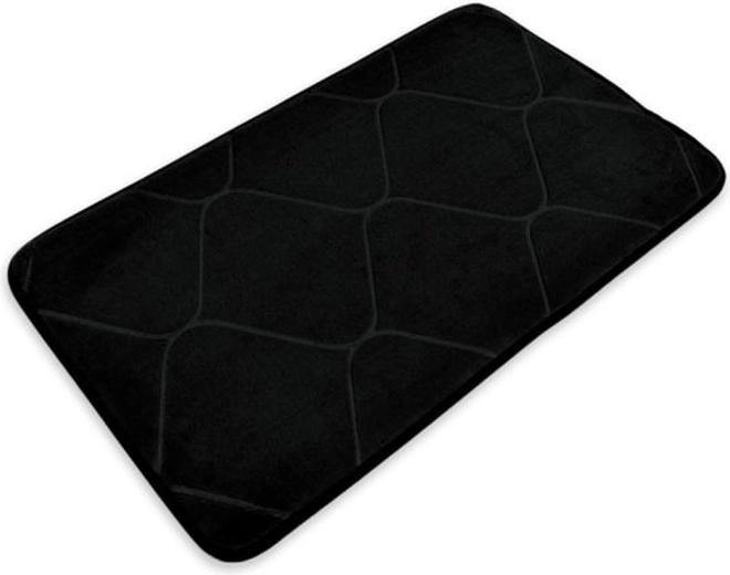 Vannas istabas paklājiņš TORO 50 × 80 cm melns