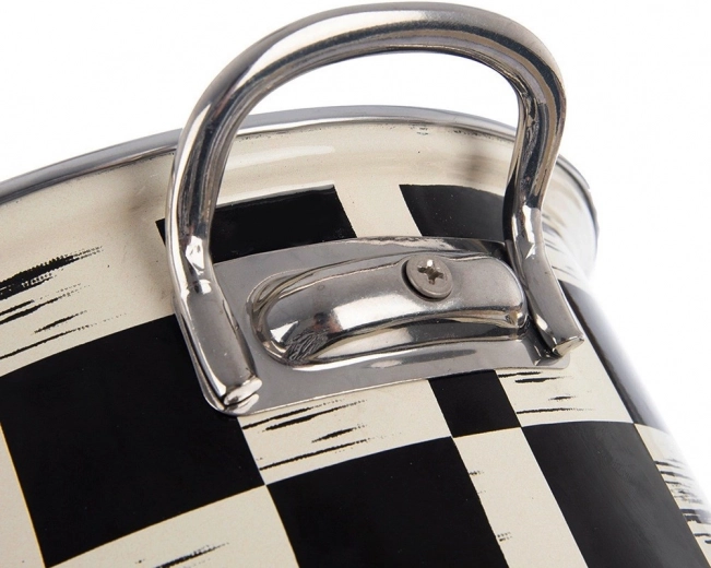 Durable enamel and stainless steel rim
